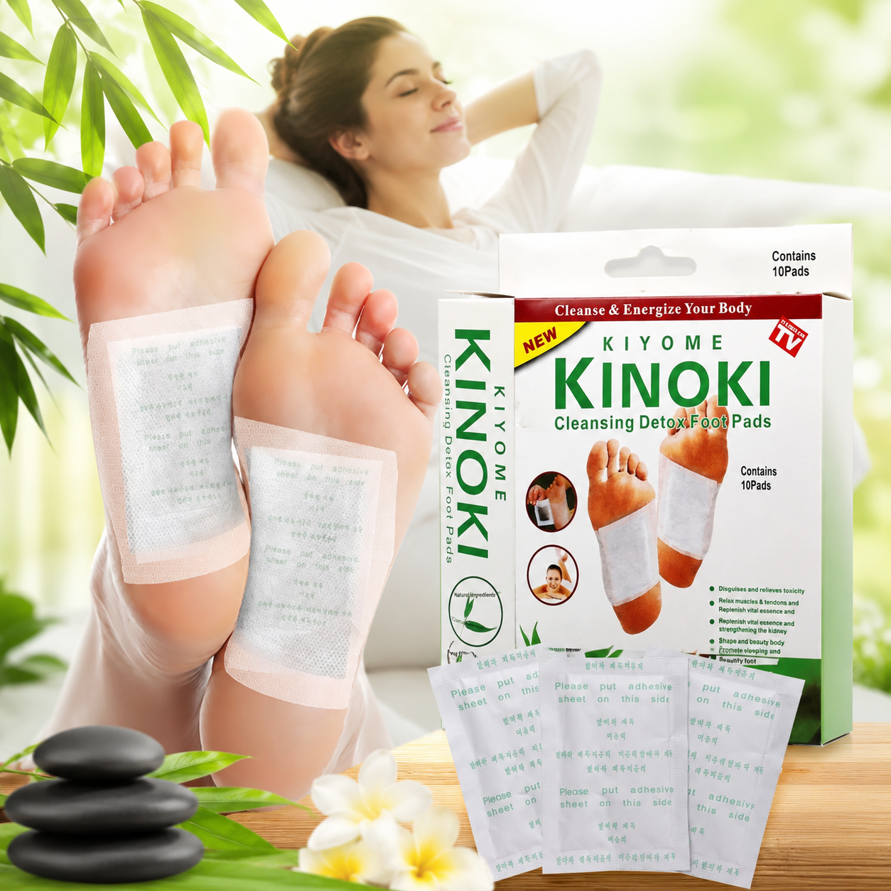Kinoki - Parches para controlar el peso y el estrés | OFERTA 6X2